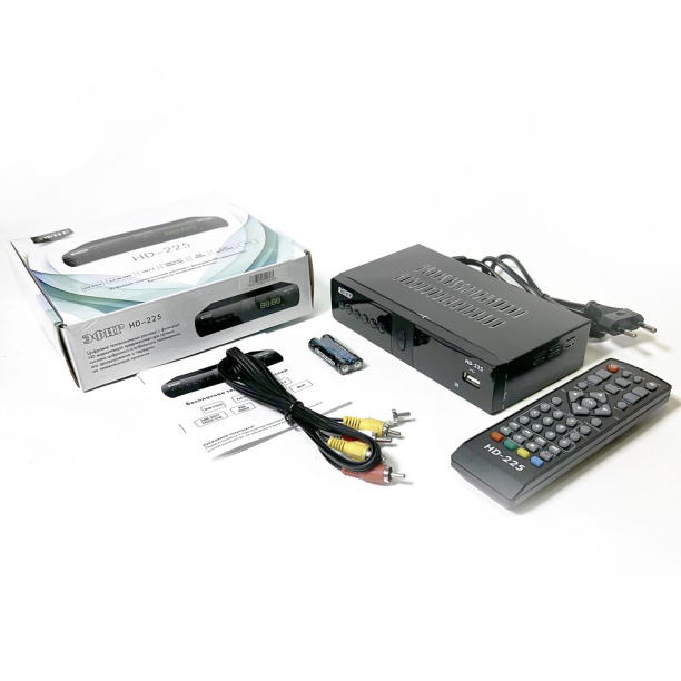 Цифровая приставка ТВ Эфир DVB-T2 HD-225 от магазина ЛесКонПром.ру