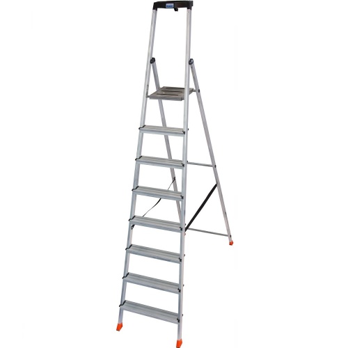 Стремянка алюминиевая Krause Safety 8 ступеней (арт. 128980) от магазина ЛесКонПром.ру