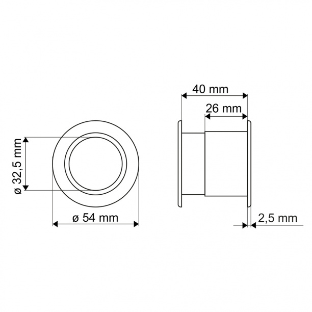 Втулка вентиляционная круглая бронза от магазина ЛесКонПром.ру