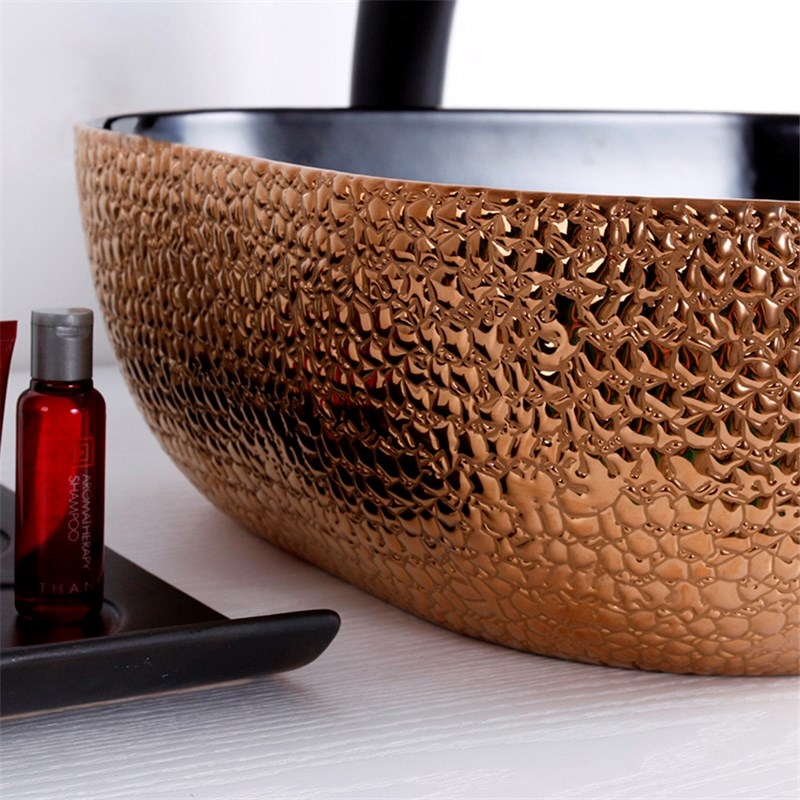 Раковина-чаша Mira 51 MR-5141BG Черная Золото от магазина ЛесКонПром.ру