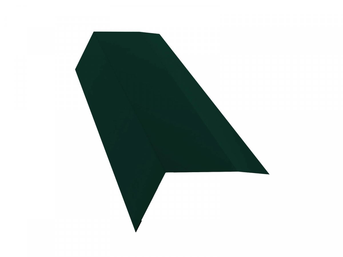 Планка карнизная GRAND LINE 100х65х2000 мм 0,5 мм Satin с пленкой RAL 6005 от магазина ЛесКонПром.ру