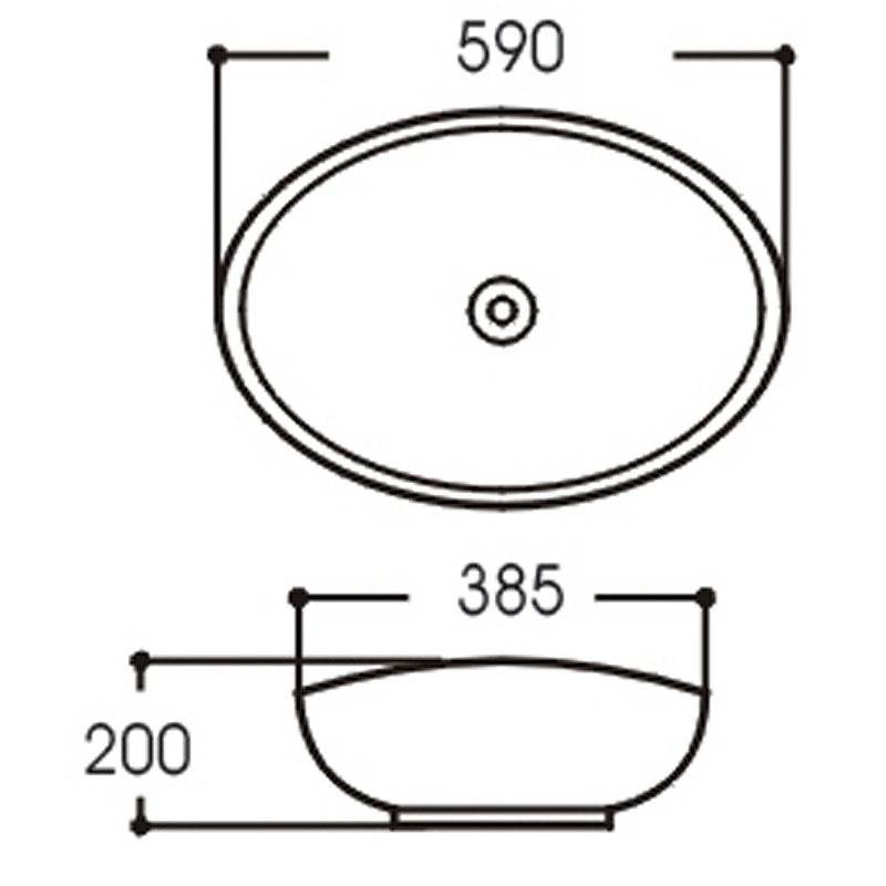 Раковина-чаша WellWant 59 WWRD1254W Белая от магазина ЛесКонПром.ру