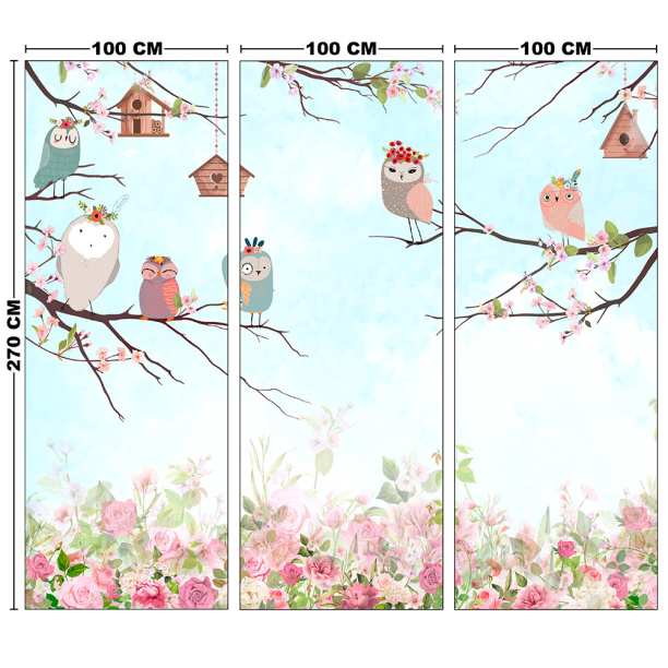 Фотообои флизелиновые Птицы 104-177А 300х270см от магазина ЛесКонПром.ру