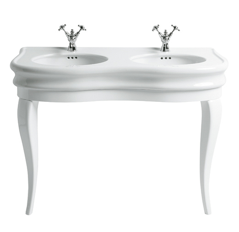 Раковина Simas Lante 120 LA12bi*1 двойная Белая от магазина ЛесКонПром.ру