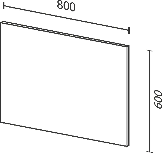 Зеркало Sanvit Панорама 80 Black от магазина ЛесКонПром.ру