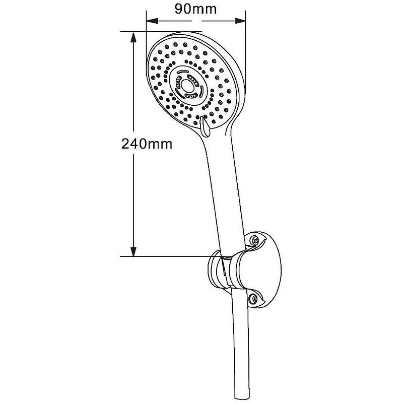 Душевой гарнитур Orange OAS011 Хром от магазина ЛесКонПром.ру