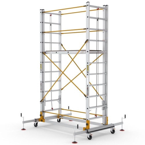 Телескопическая вышка-тура TeleSafe XL_FP Cagsan из двух модулей 2Х11 Ступенчатая (арт.S006_XL_FP) от магазина ЛесКонПром.ру