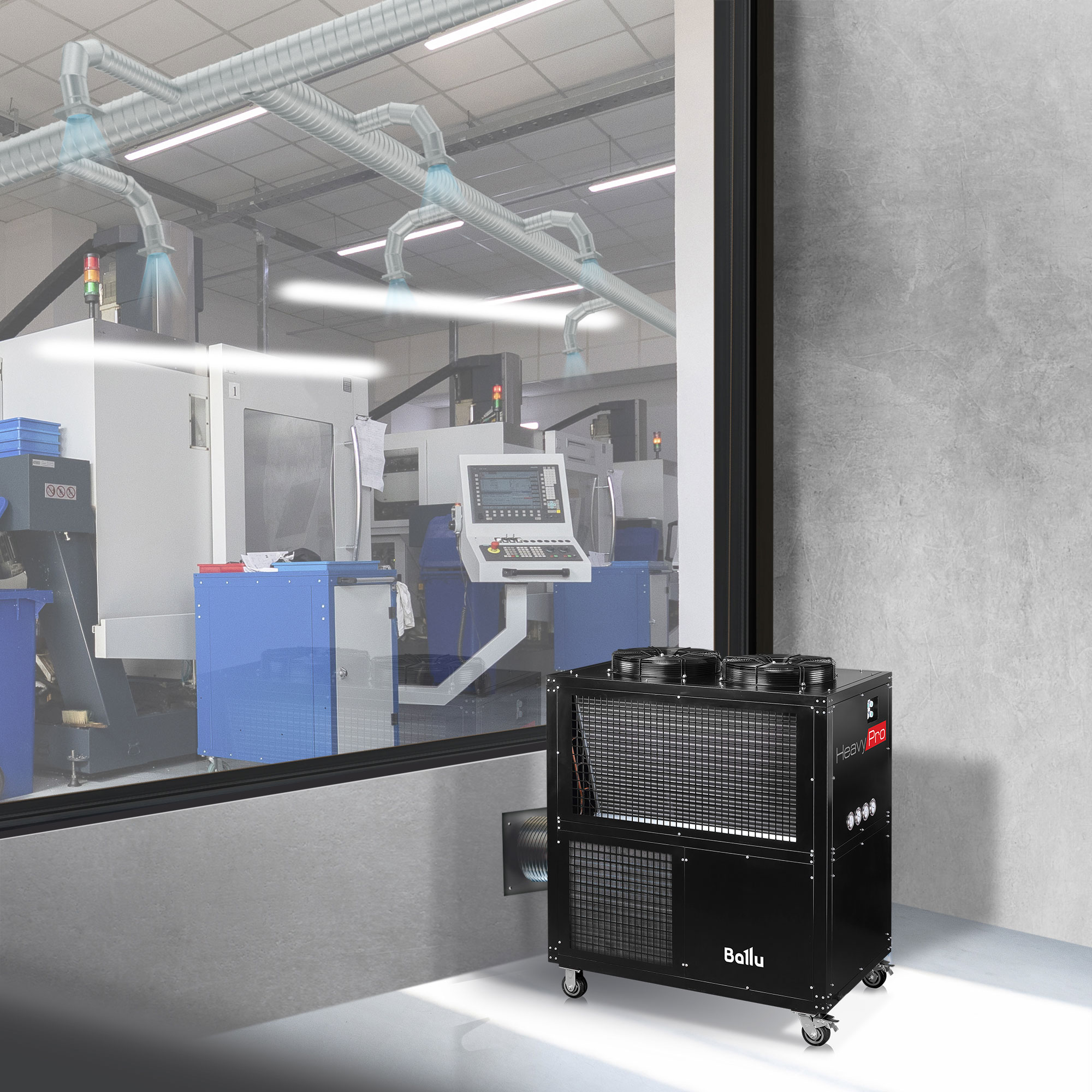 Мобильный промышленный кондиционер BALLU BGK25 от магазина ЛесКонПром.ру