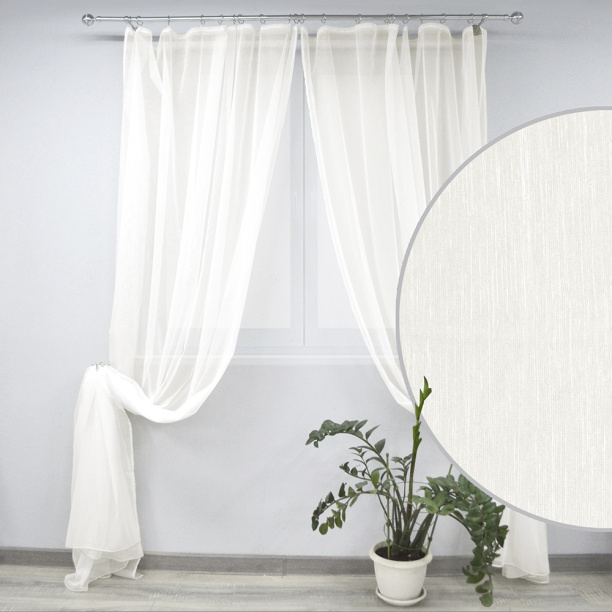 Штора-тюль Верона 200х280 см экрю от магазина ЛесКонПром.ру