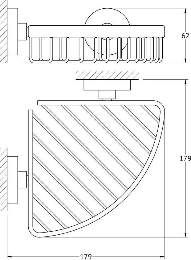 Полка Artwelle Harmonie HAR 020 угловая, 18 см от магазина ЛесКонПром.ру