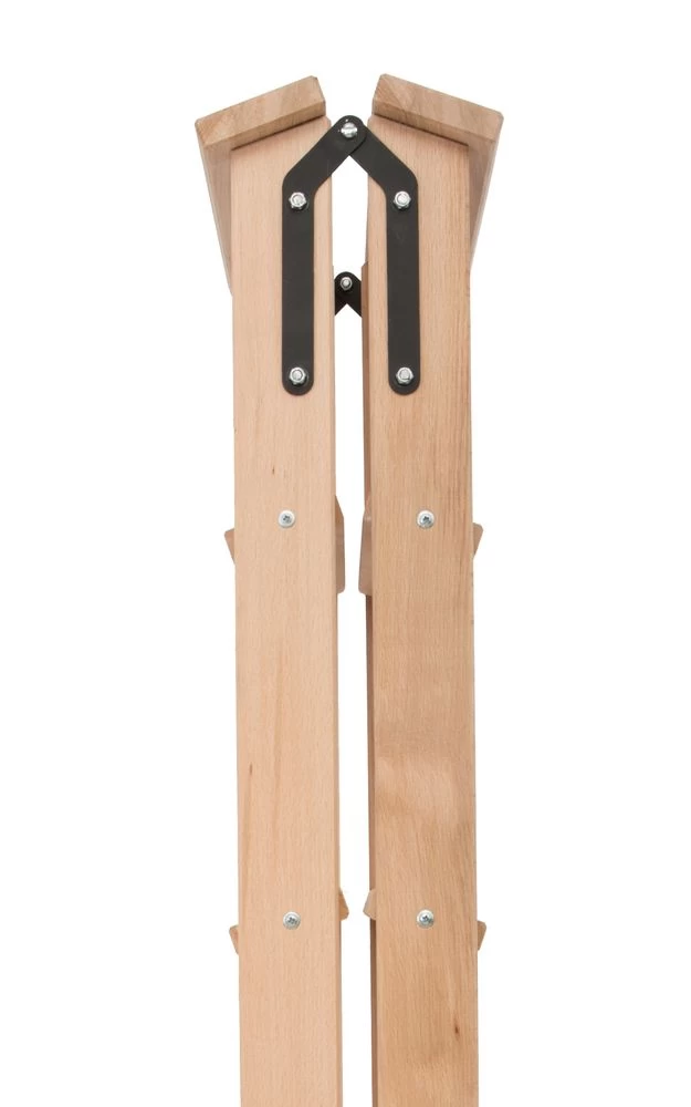 Стремянка двухсторонняя деревянная со ступенями Hoz-Block Штукатур 2x10 ступеней (арт. СДДШ-10) от магазина ЛесКонПром.ру