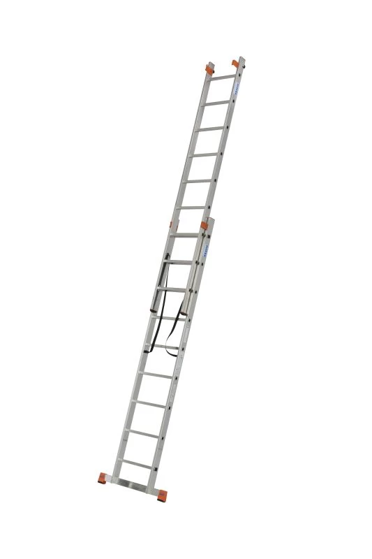 Лестница алюминиевая трехсекционая KRAUSE TRIBILO 3х9 от магазина ЛесКонПром.ру