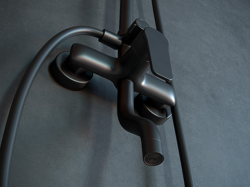 Душевая система Laguraty 17060B Черный от магазина ЛесКонПром.ру