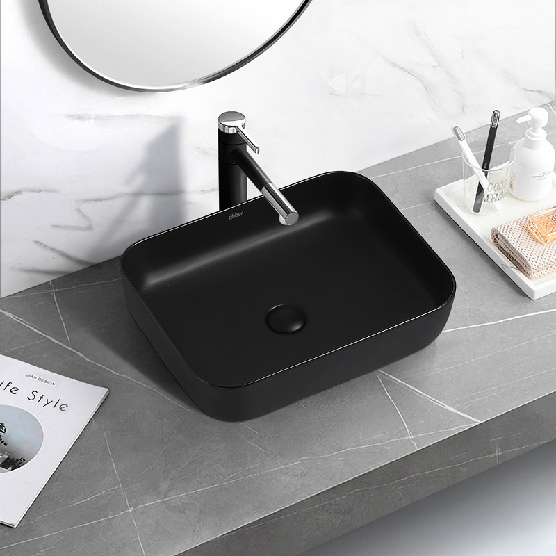 Раковина-чаша Abber Rechteck 50 AC2202MB Черная матовая от магазина ЛесКонПром.ру