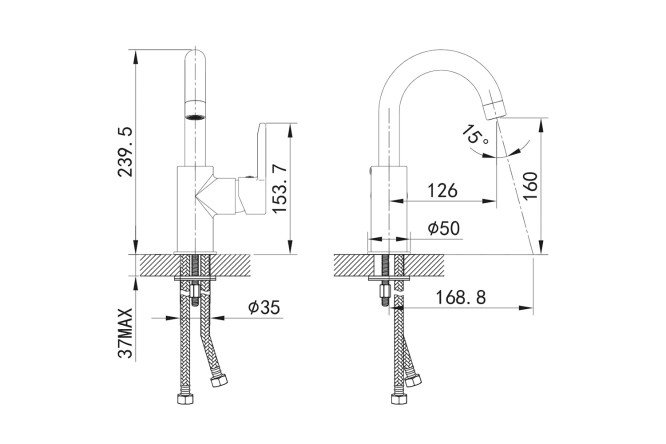 Смеситель для умывальника IDDIS Sena 80534151 от магазина ЛесКонПром.ру
