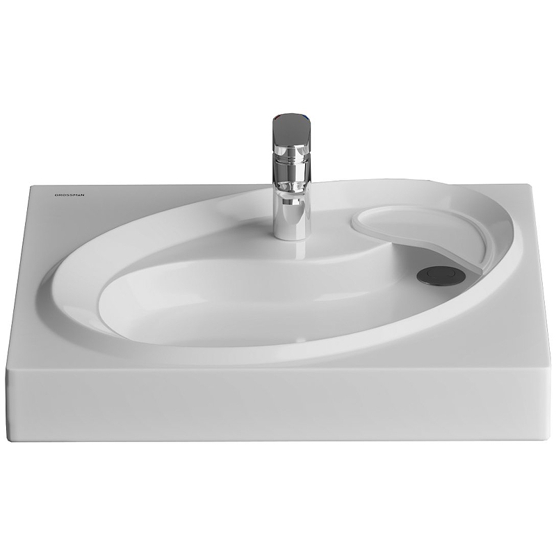 Раковина Grossman Alvaro 55 1605501 на стиральную машину Белая от магазина ЛесКонПром.ру