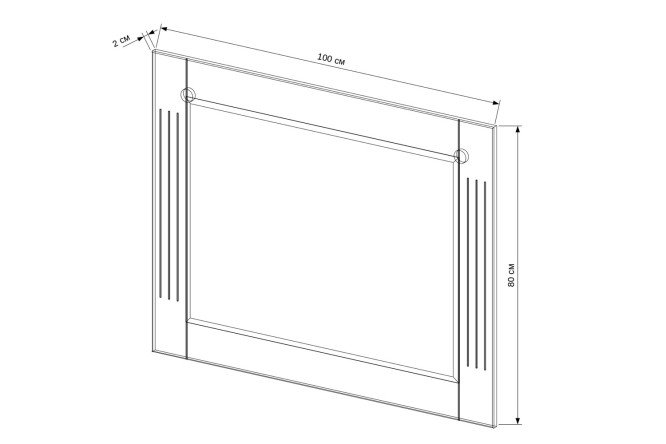 Зеркало EVA GOLD Bellucci 80454943 от магазина ЛесКонПром.ру