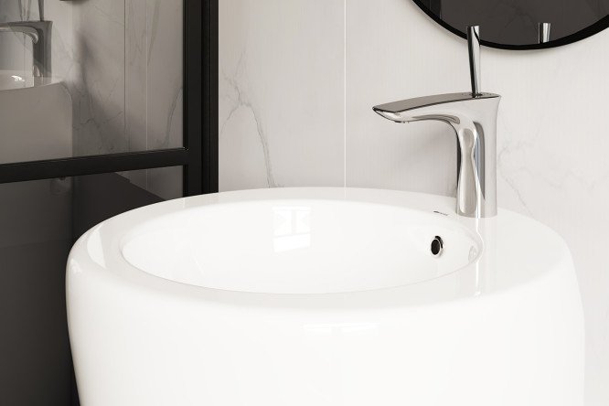 Умывальник моноблок напольный CERAMICA NOVA CN1807 80551297 от магазина ЛесКонПром.ру