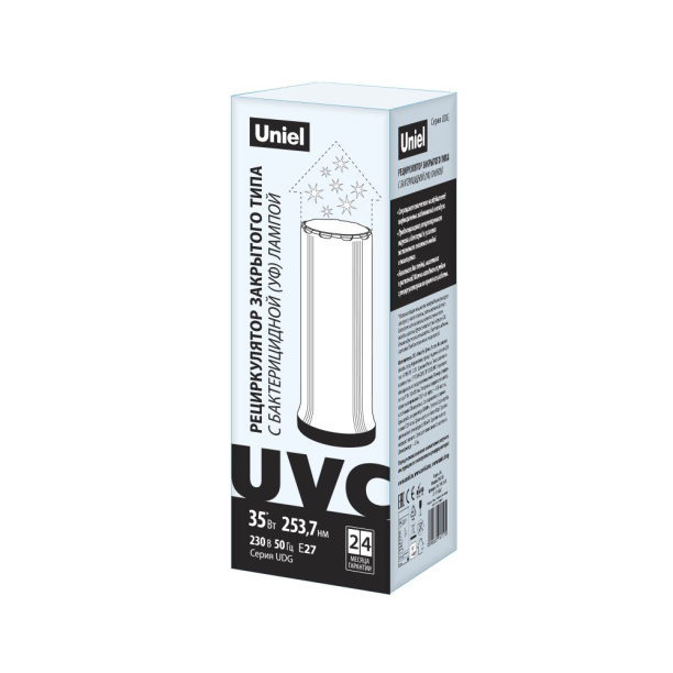 Рециркулятор воздуха Uniel бактерицидный настольный 35 Вт от магазина ЛесКонПром.ру