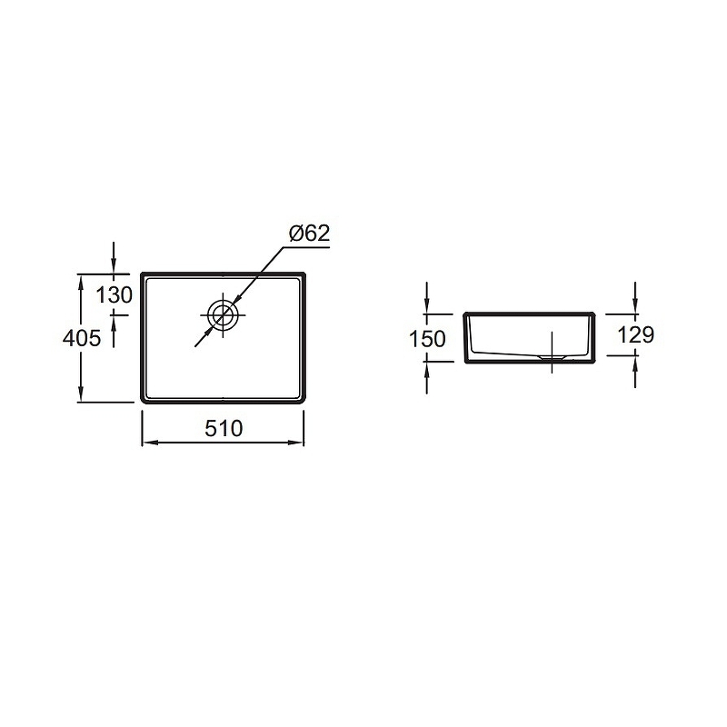 Раковина-чаша Jacob Delafon Delta 51 ESA01-00 Белая от магазина ЛесКонПром.ру
