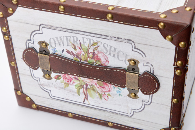 Сундук Нежный букет 49x23x28 см 80435181 от магазина ЛесКонПром.ру