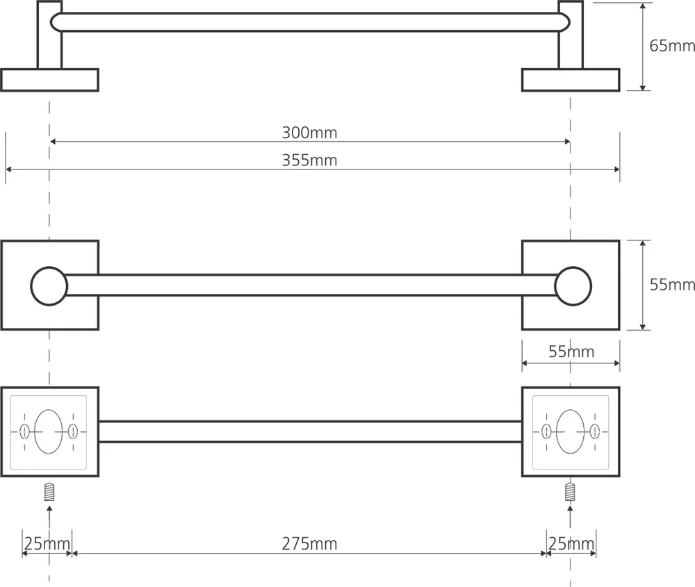 Полотенцедержатель Bemeta Beta 132104012 от магазина ЛесКонПром.ру
