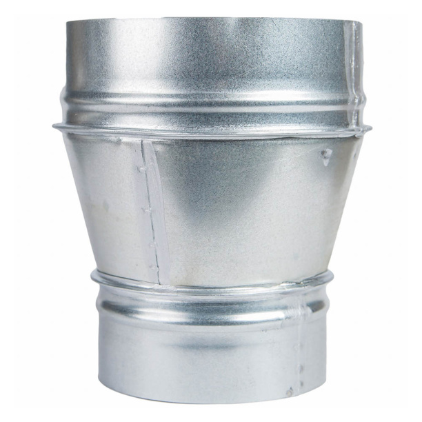 Переход оцинкованный 125/100 от магазина ЛесКонПром.ру