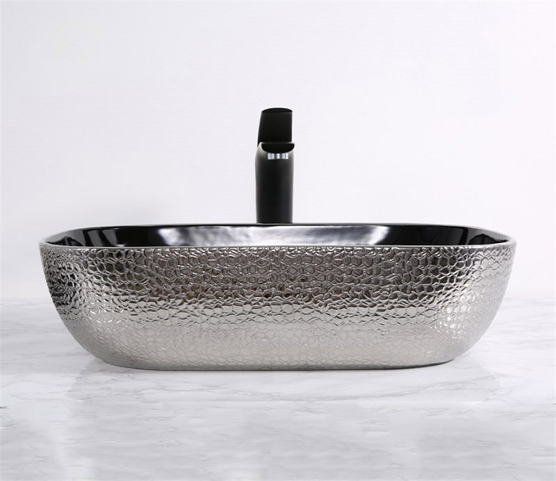 Раковина-чаша CeramaLux 50 D1302H020 Серебро Черная от магазина ЛесКонПром.ру