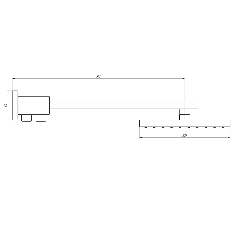 Верхний душ Paini Milano 50CR759TCASQET9 Хром от магазина ЛесКонПром.ру