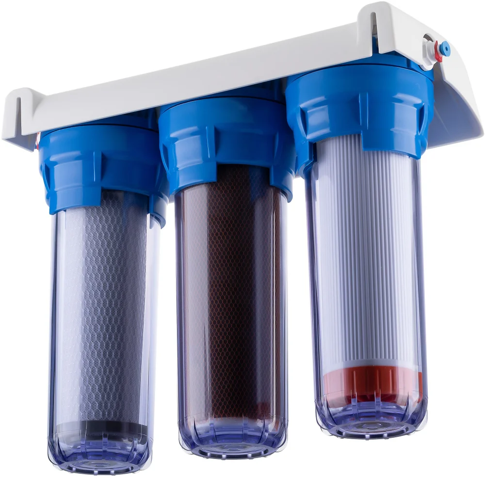 Фильтр Гейзер Макс прозрачный с краном №6 от магазина ЛесКонПром.ру