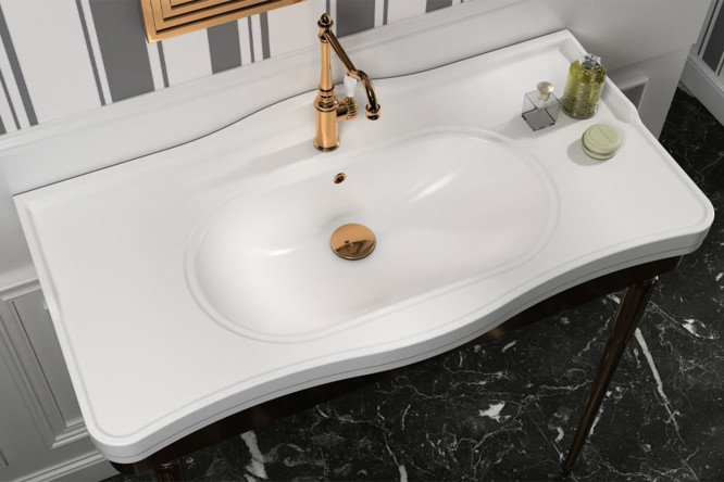 Умывальник встраиваемый сверху QUARTER BATH Crown 80551737 от магазина ЛесКонПром.ру