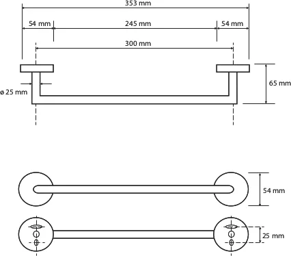 Полотенцедержатель Bemeta Omega 104204332 от магазина ЛесКонПром.ру