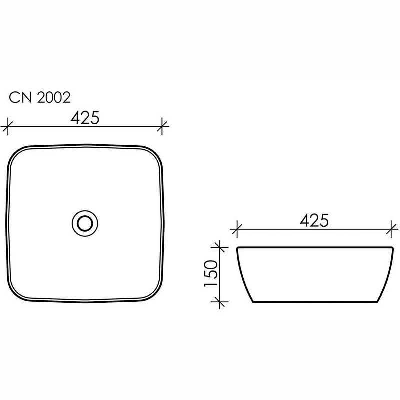 Раковина Ceramica Nova Form 42 CN2002 Белая от магазина ЛесКонПром.ру