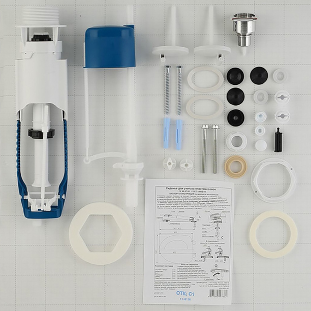 Унитаз-компакт Santeri Воротынский с сиденьем от магазина ЛесКонПром.ру