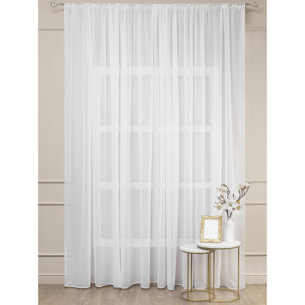 Штора-тюль Дождик 300х270 см белая от магазина ЛесКонПром.ру