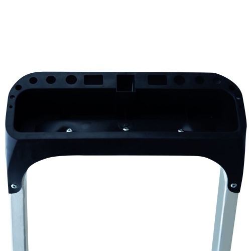 Стремянка алюминиевая с органайзером Новая Высота 5 ступеней (арт. 2115105) от магазина ЛесКонПром.ру