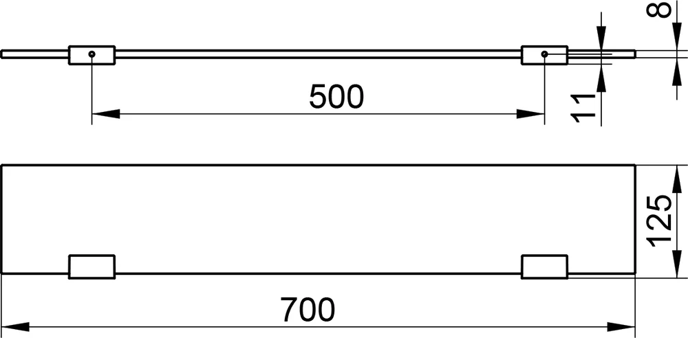 Полка Keuco Edition 11 11110015700 70 см от магазина ЛесКонПром.ру