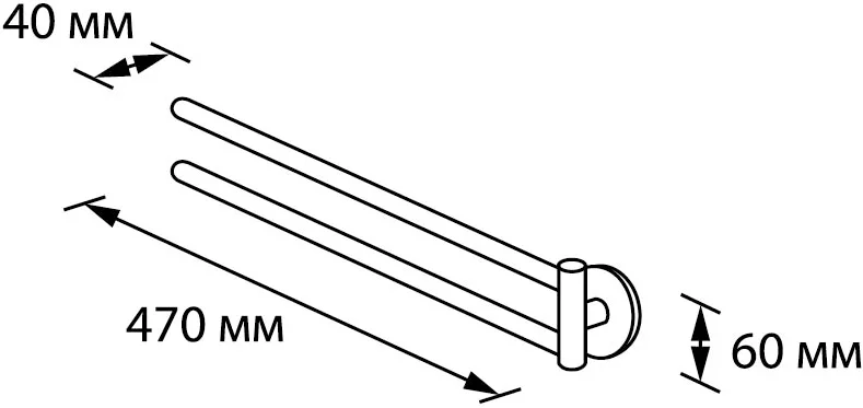 Полотенцедержатель Verran Ambiss 264-18 от магазина ЛесКонПром.ру