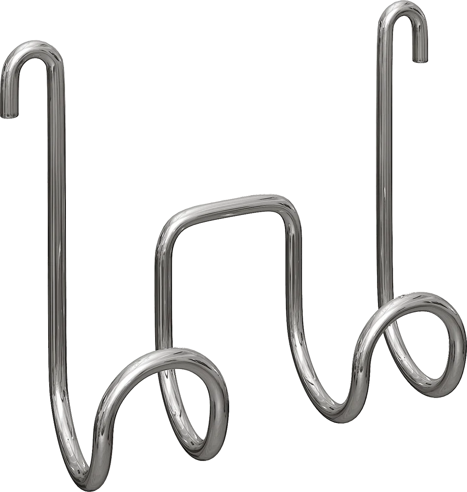 Крючок DIWO Смоленск П16537 двойной, хром от магазина ЛесКонПром.ру