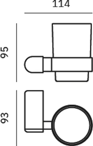 Стакан Nofer Capri 16231.G золотой от магазина ЛесКонПром.ру