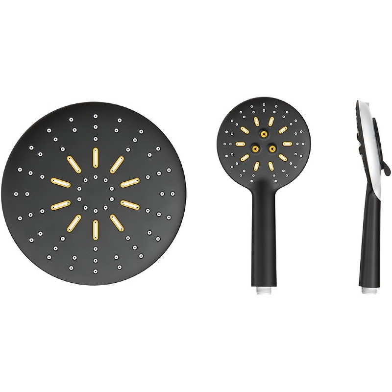 Душевая система Laguraty 17057 Черный от магазина ЛесКонПром.ру