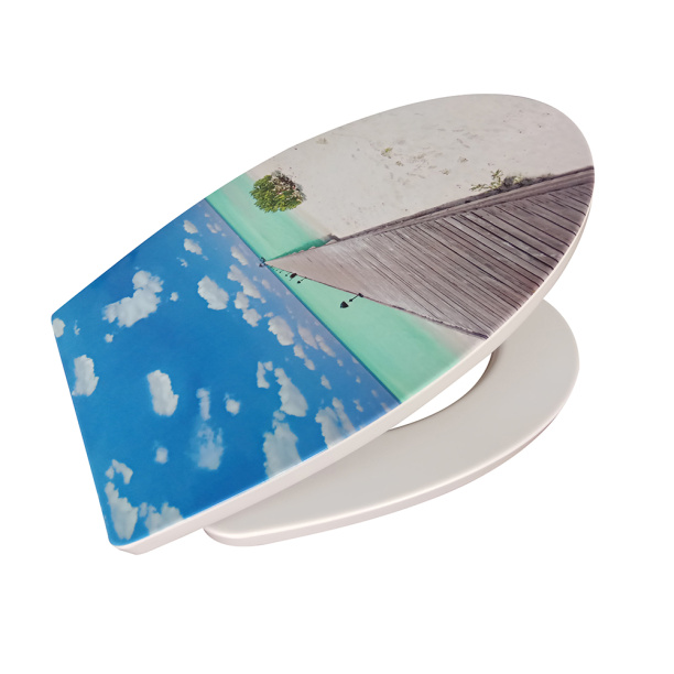 Сиденье для унитаза FLUMEN Мальдивы быстросъемное с микролифтом от магазина ЛесКонПром.ру