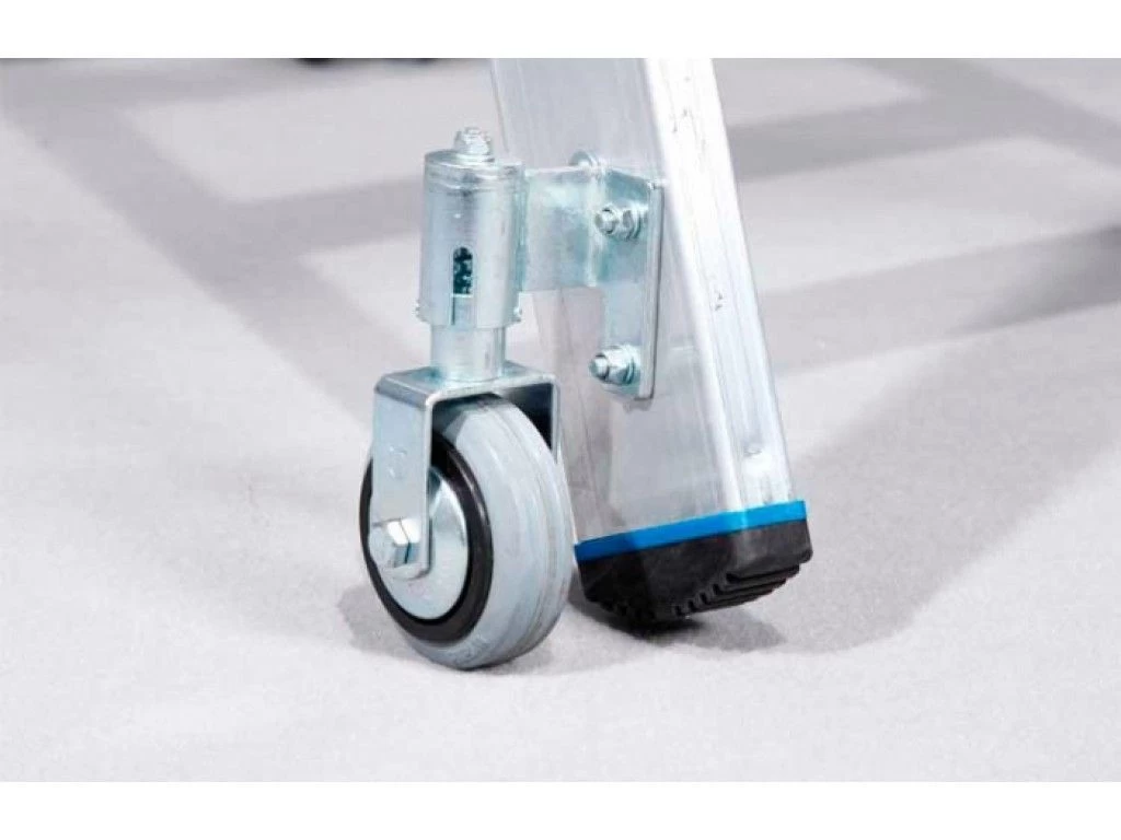 Стремянка алюминиевая двухсторонняя Krause Stabilo с роликами 2х3 ступени (арт. 124814) от магазина ЛесКонПром.ру