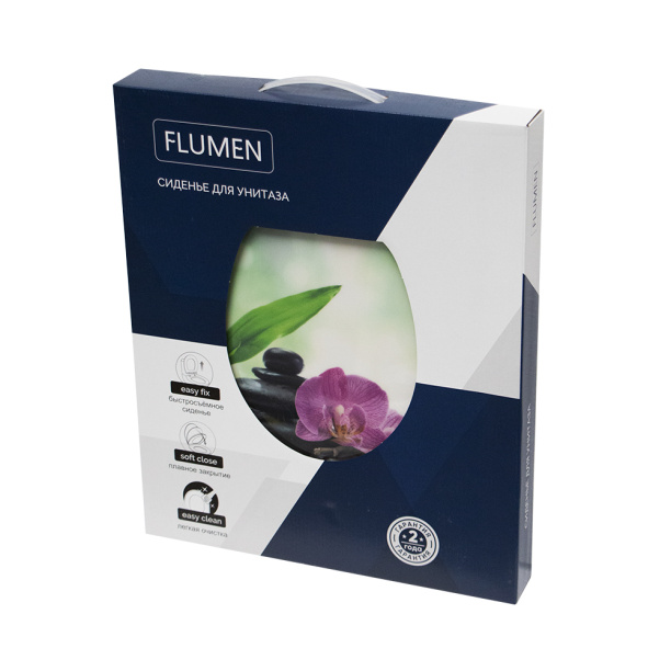 Сиденье для унитаза FLUMEN Индонезия быстросъемное с микролифтом от магазина ЛесКонПром.ру