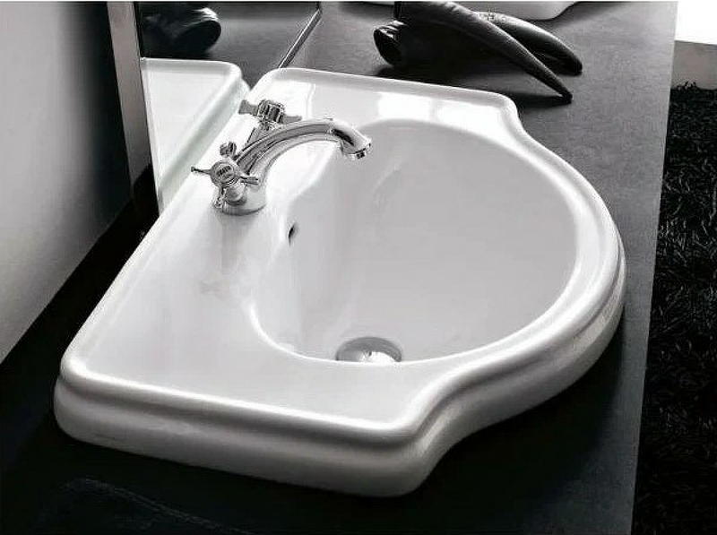 Раковина Kerasan Retro 62 103001*1 Белая от магазина ЛесКонПром.ру