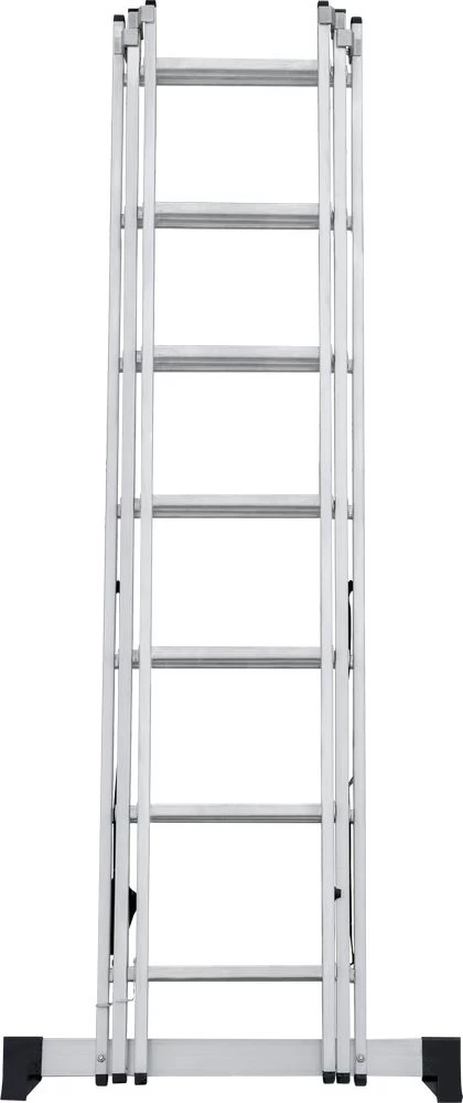 Лестница алюминиевая трехсекционная Новая Высота 3x7 арт. 1230307 от магазина ЛесКонПром.ру