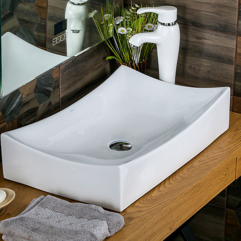 Раковина Melana 66 MLN-7235 Белая от магазина ЛесКонПром.ру