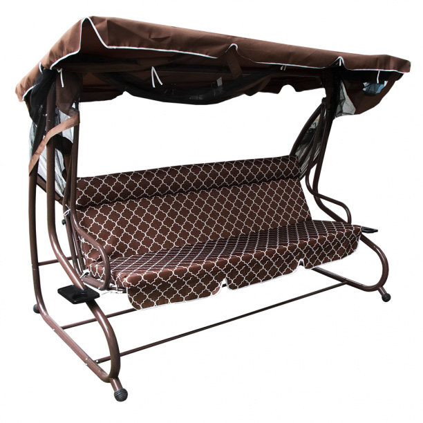 Садовые качели 232x130x165 см от магазина ЛесКонПром.ру