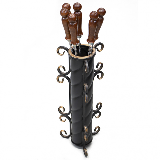 Подставка для шампуров кованая от магазина ЛесКонПром.ру