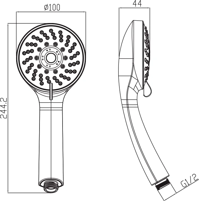 Душевая лейка Olive'S D165 от магазина ЛесКонПром.ру